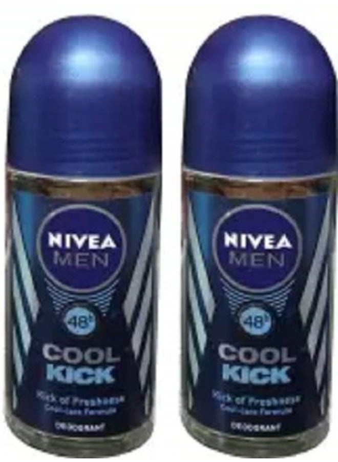 Nivea men COOL KICK  Deodorant Roll-on - For Men (50 ml, Pack of 5) - Image 2